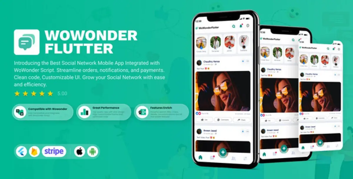 WoWonder Flutter – For WoWonder Social PHP Script