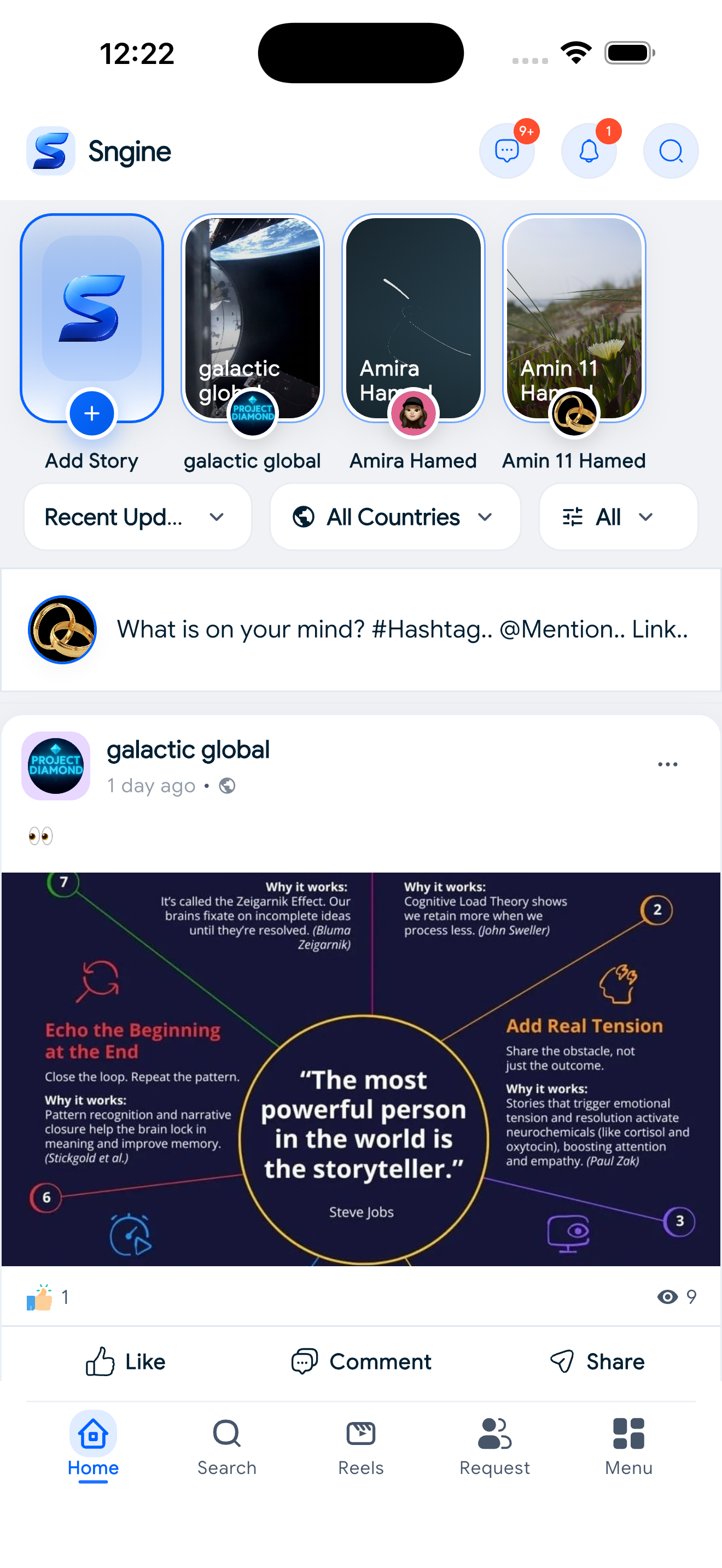 Sngine Timeline – Flutter Social Networking App (Android & iOS)